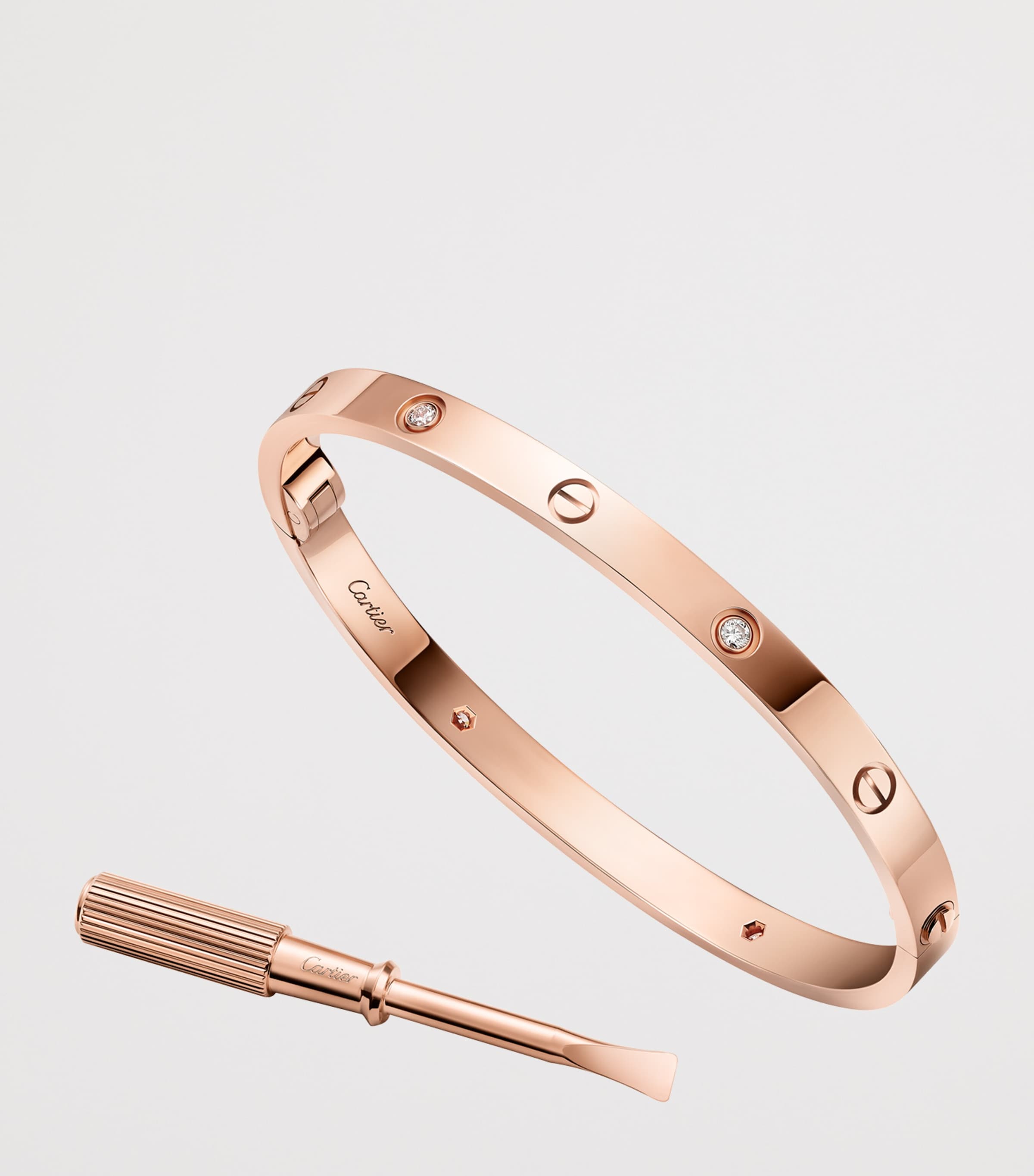 Cartier LOVE bracelet medium rose gold diamond - British product