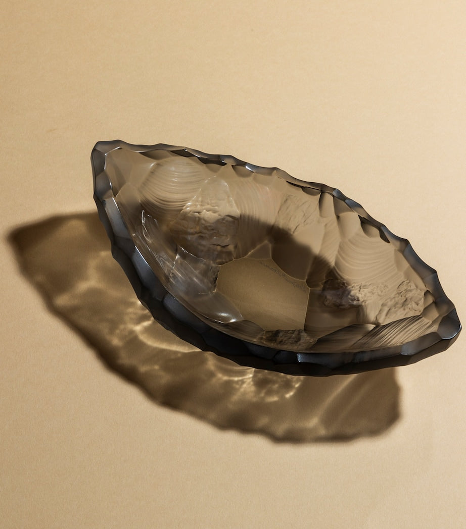Lalique Silex crystal bowl 22cm, UK version
