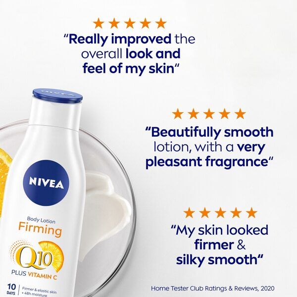 NIVEA Q10 + Vitamin C Firming Body Lotion Normal Skin 250ml GOODS Superdrug   