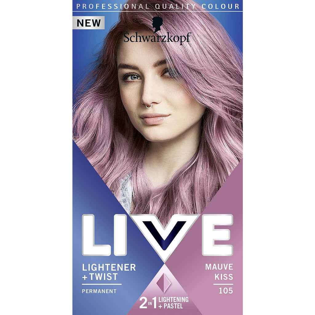 Schwarzkopf LIVE Lightener + Twist Mauve Kiss 105 Permanent Hair Dye