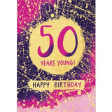 50 Years Young 50th Birthday Card GOODS M&S   