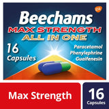 Beechams Cold & Flu Max Strength Cough & Congestion Relief  Capsules 16   16 per pack GOODS M&S   