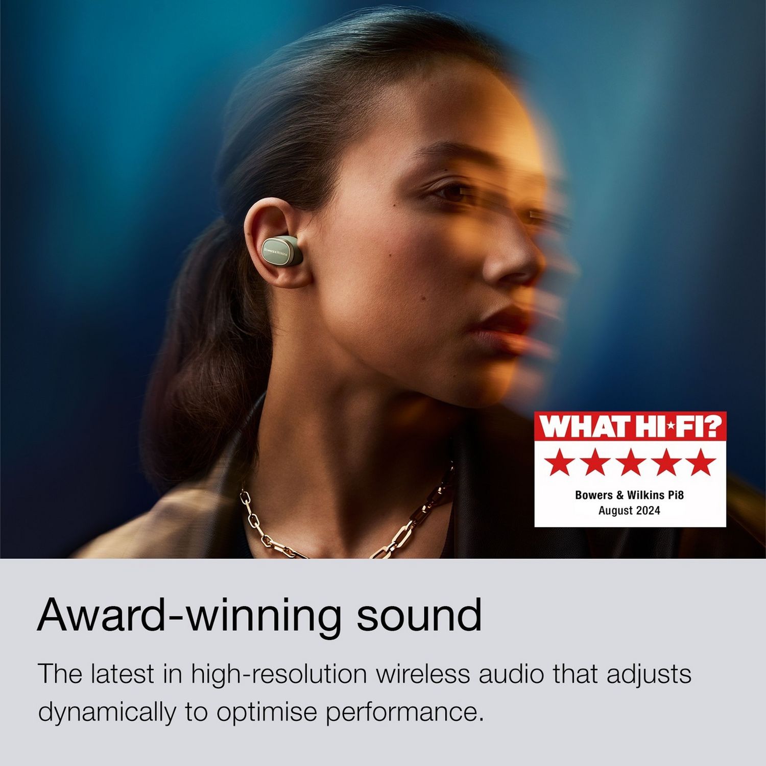 Bowers & Wilkins Pi8 true wireless earbuds Dove White (British brand)