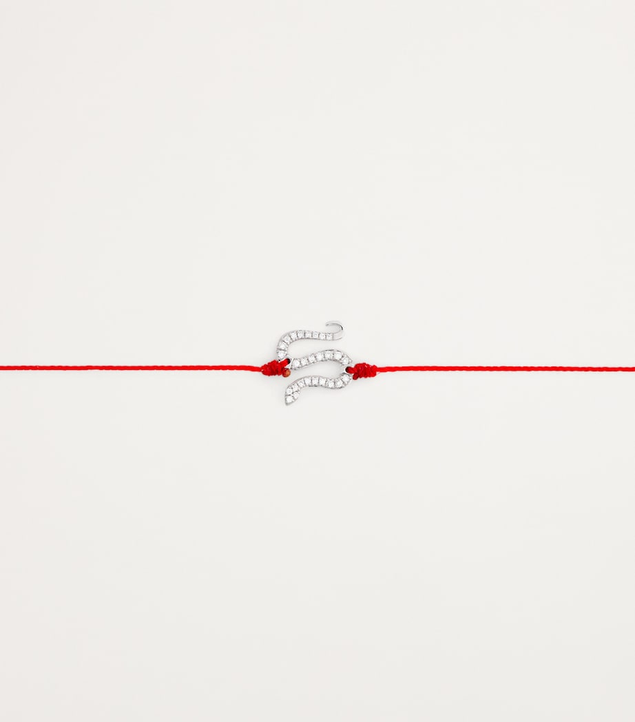 Redline white gold diamond snake bracelet, UK version