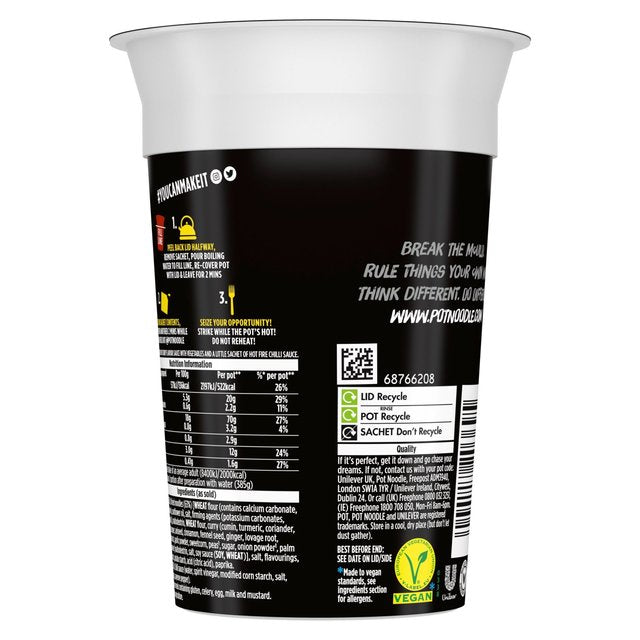 King Pot Noodle Bombay Bad Boy   114g