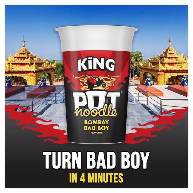 King Pot Noodle Bombay Bad Boy   114g