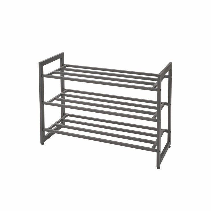 Neatfreak 3 tier shoe storage rack charcoal grey, imported from the UK
