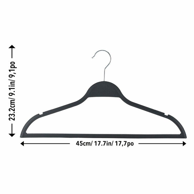 Standby non-slip rubberized hangers 50 pack, UK version