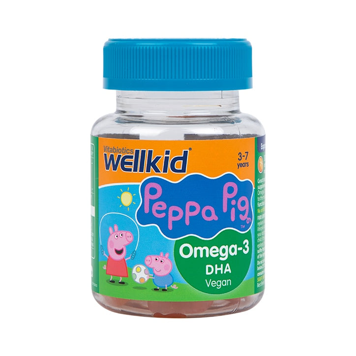 Vitabiotics Wellkid Peppa Pig Omega 3 Orange Flavour 30 Jellies GOODS Holland&Barrett   