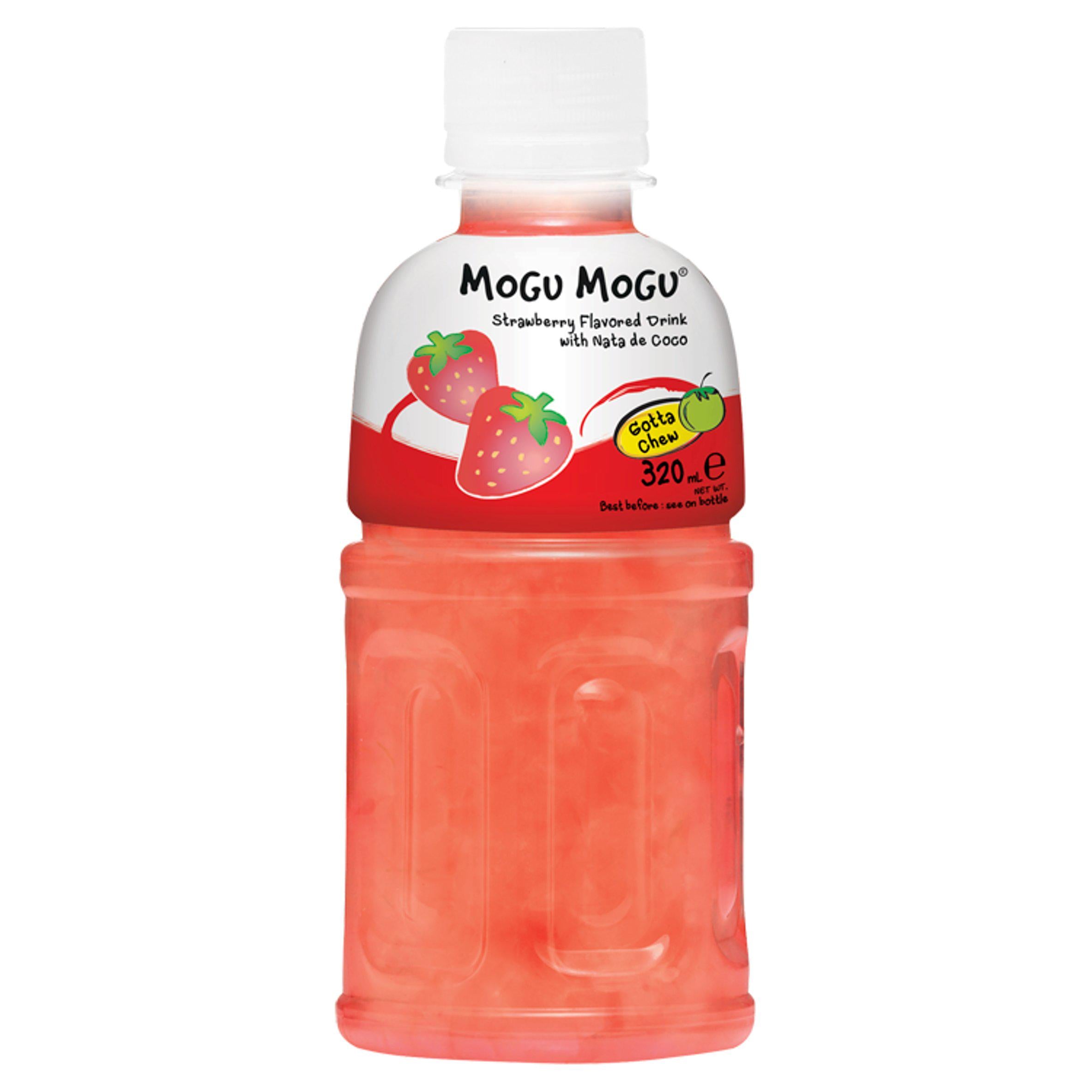 Mogu Mogu Strawberry Flavored Drink with Nata De Coco 320ml GOODS Sainsburys   