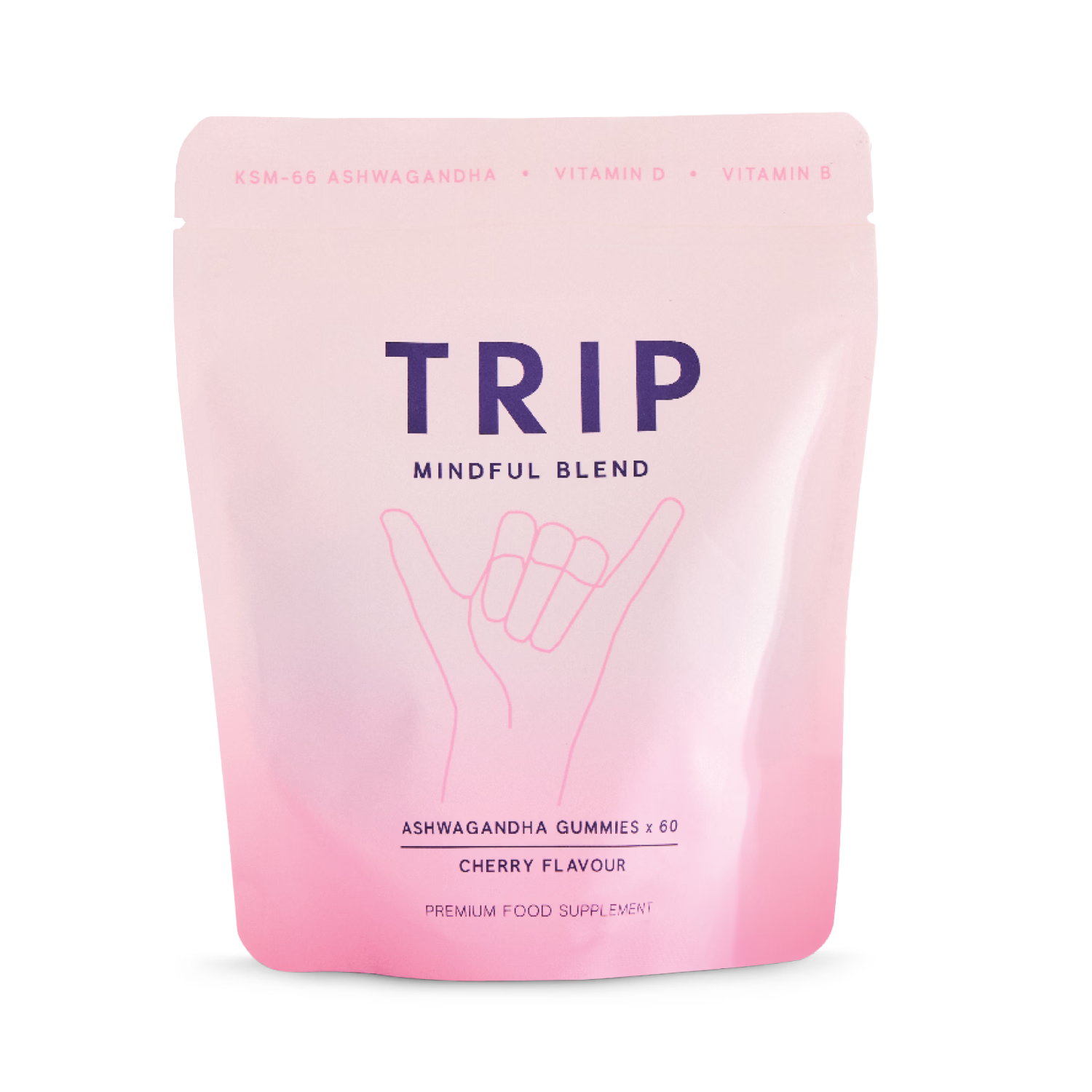 Trip Ashwagandha Gummies 3000mg 60 gummies (British brand)