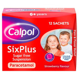 Calpol SixPlus Sugar & Colour Free Suspension Sachets Strawberry 6+ Years   12 x 5ml GOODS M&S   