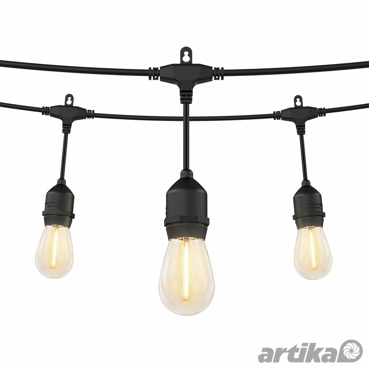 Artika Outdoor Solar-Lichterkette 20 LED 42 Fuß - Britisches Produkt