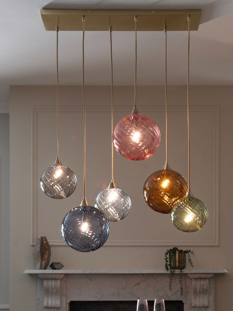 Freya Linear large pink glass shade (British brand)