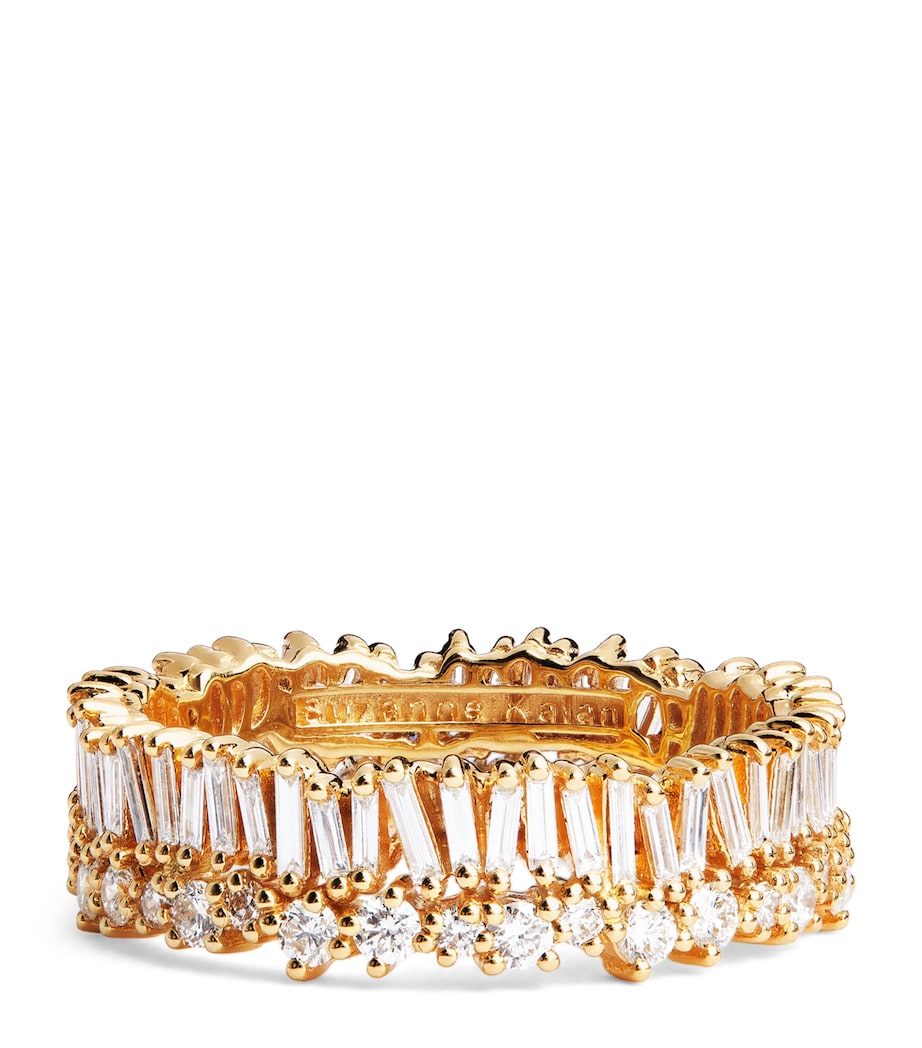 Suzanne Kalan yellow gold diamond eternity ring, UK version
