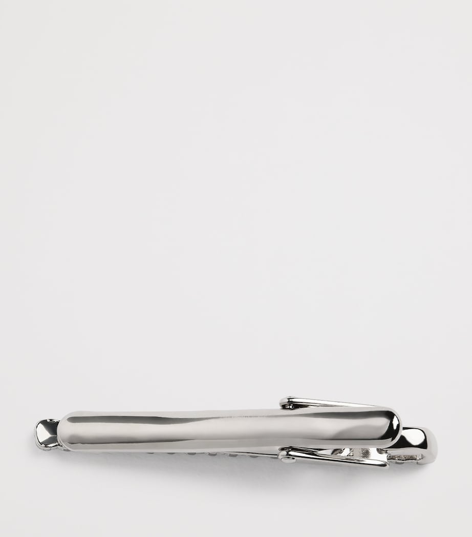 Tateossian palladium-plated quad knot tie clip (British brand)