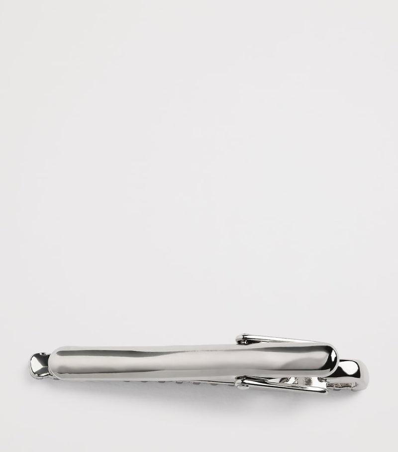 Tateossian palladium-plated quad knot tie clip (British brand)