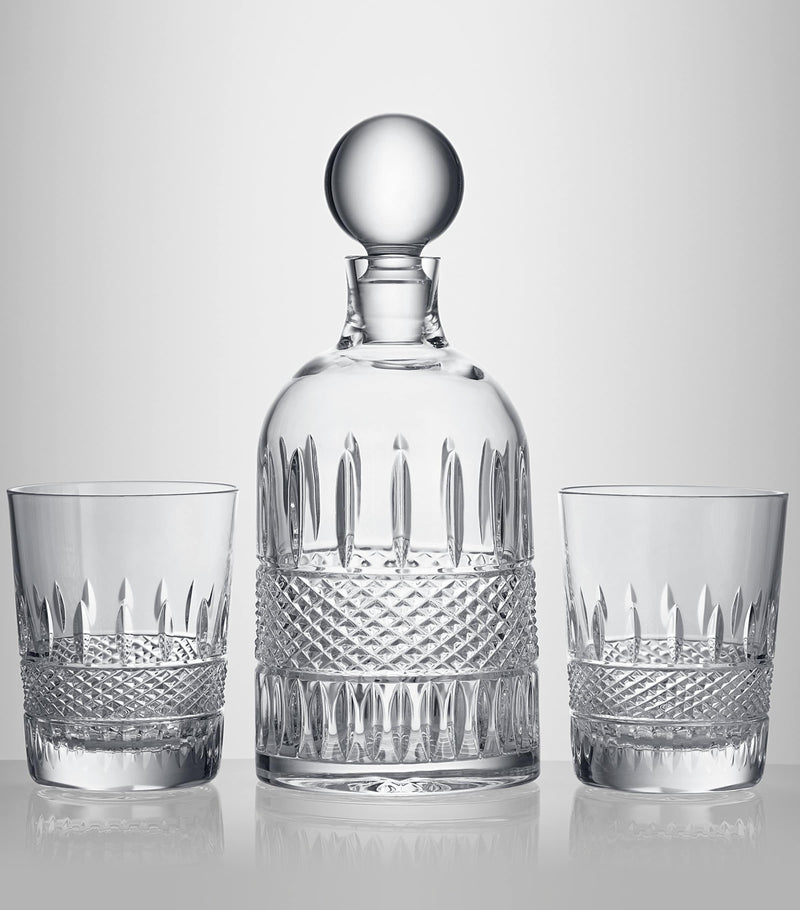 Waterford Crystal Mastercraft Irish Lace decanter set with tumblers (British brand)
