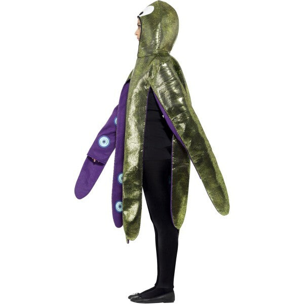 Smiffys Octopus Costume purple hooded tabard, UK version