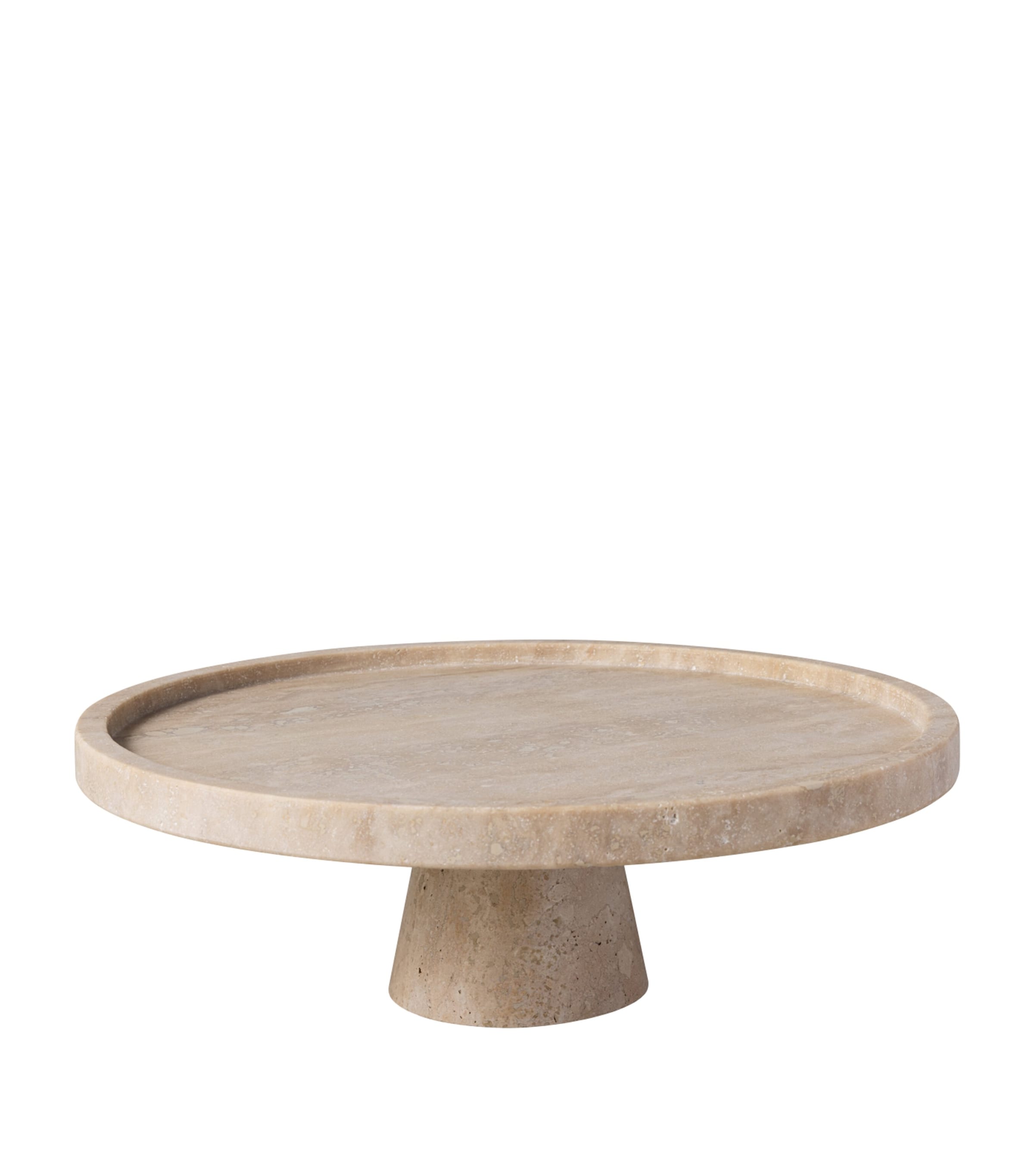 Villeroy & Boch travertine footed serving platter 28cm (British brand)