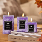 Livingandhome 3 piece lavender scented candle set, UK version