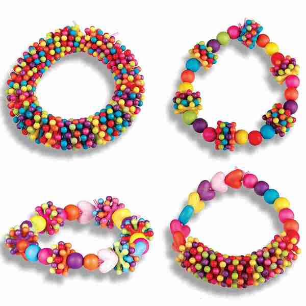 Small World Toys Thread Em Beads craft kit - British product