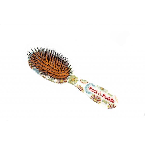 Rock & Ruddle Flower Face Small Synthetic Bristle Hairbrush GOODS Superdrug   