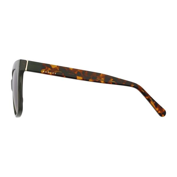 Radley women's gradient sunglasses in green tortoise, imported from the UK