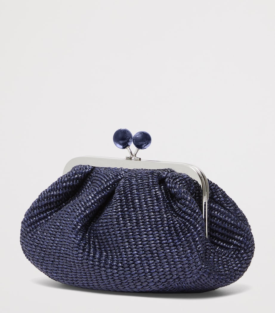 Weekend Max Mara woven Pasticcino clutch bag small, imported from the UK