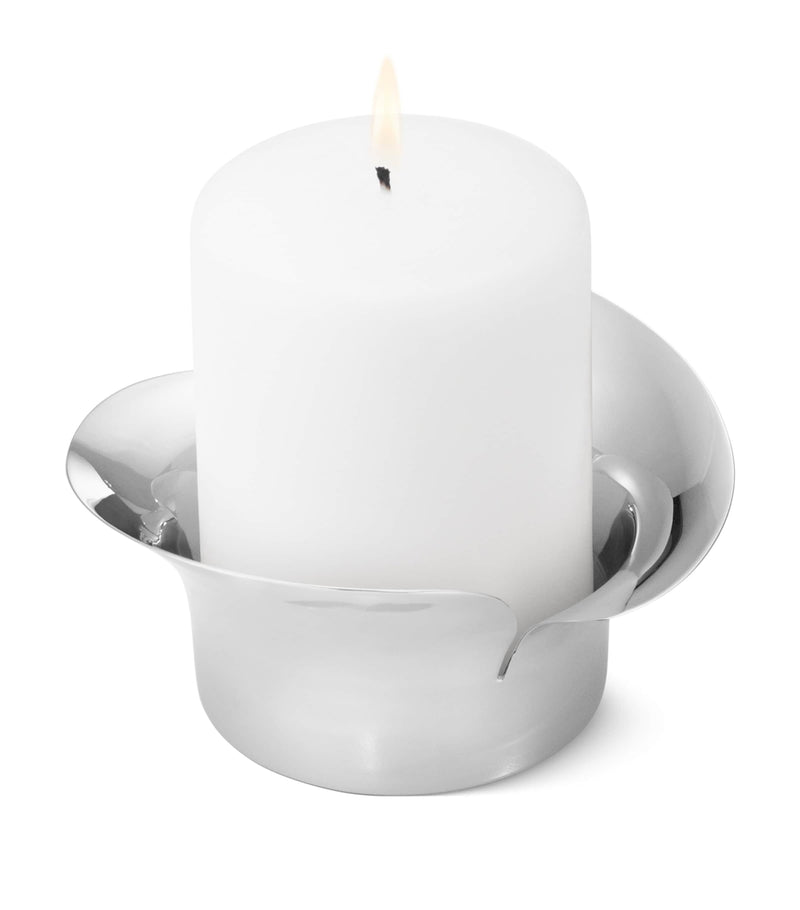Georg Jensen Bloom pillar candle holder, UK version