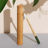 Truthbrush bamboo toothbrush Moss Green Medium (British brand)