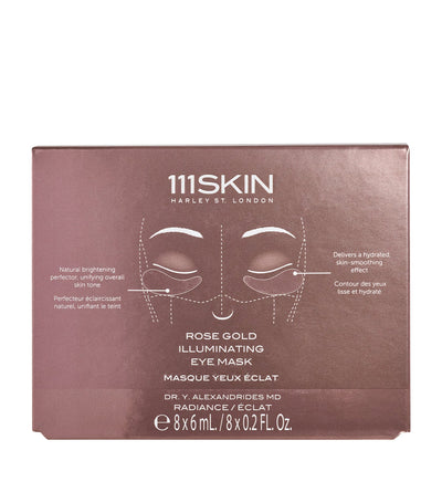 Harrods 111Skin Rose Gold Illuminating Eye Mask (8 x 6ml)- Buy online at McGrocer