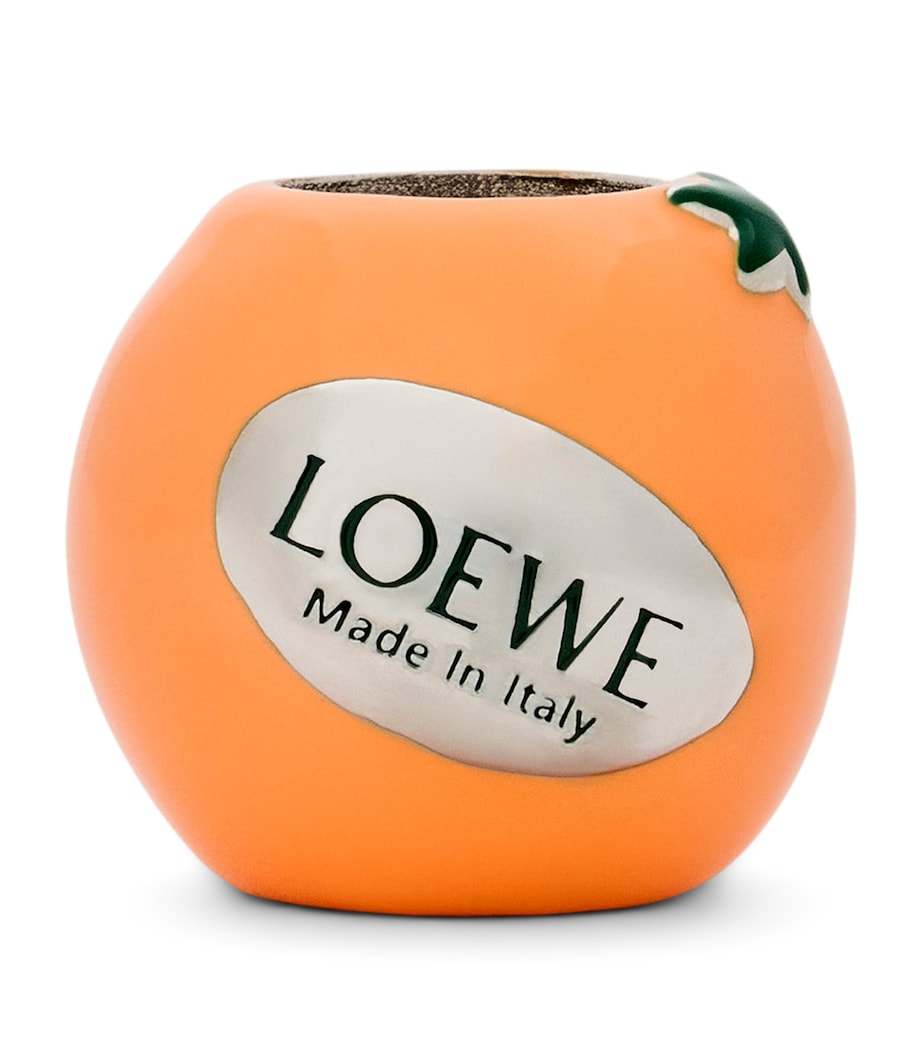 LOEWE Orange Dice Charm brass accessory, imported from the UK