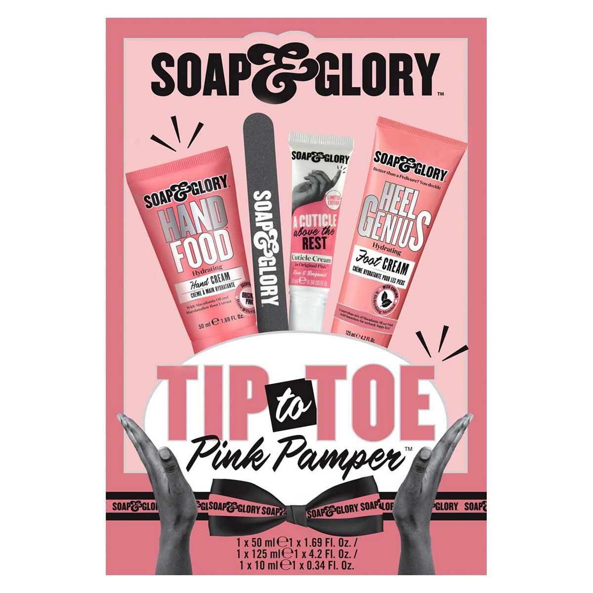 Soap & Glory Tip to Toe Pink Pamper 4 Piece Gift Set Body Care Boots   