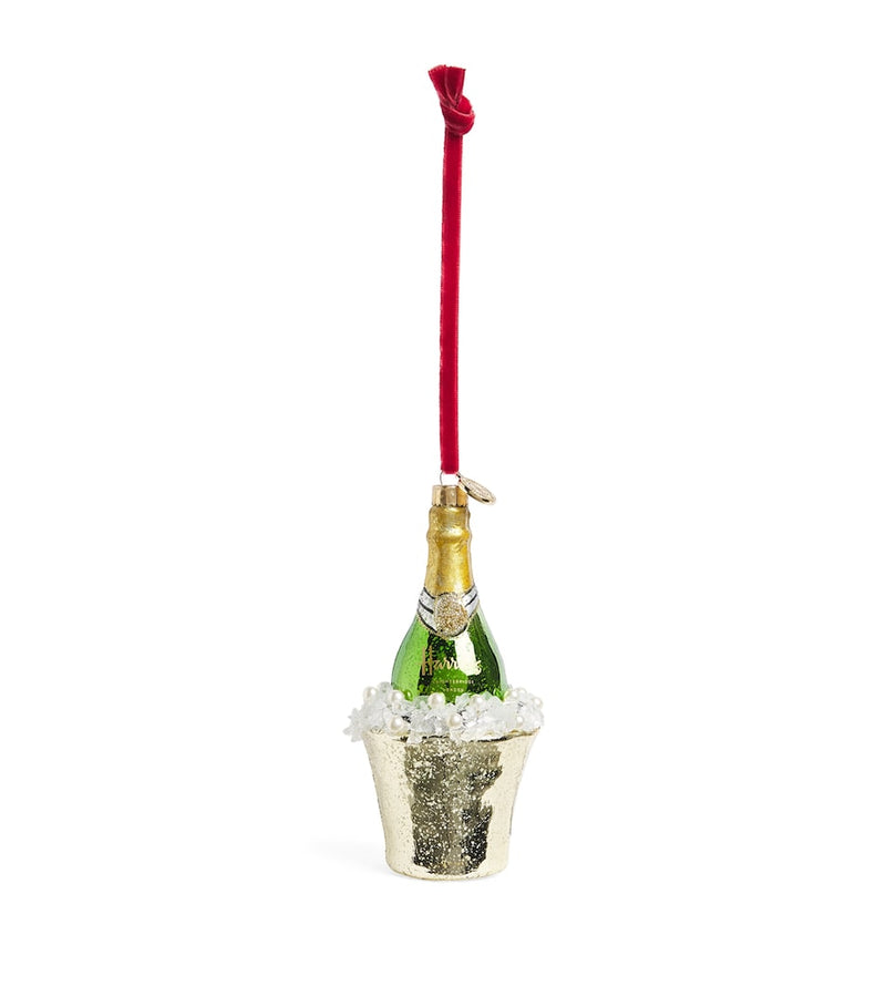 Harrods champagne bucket tree decoration 10cm - British product