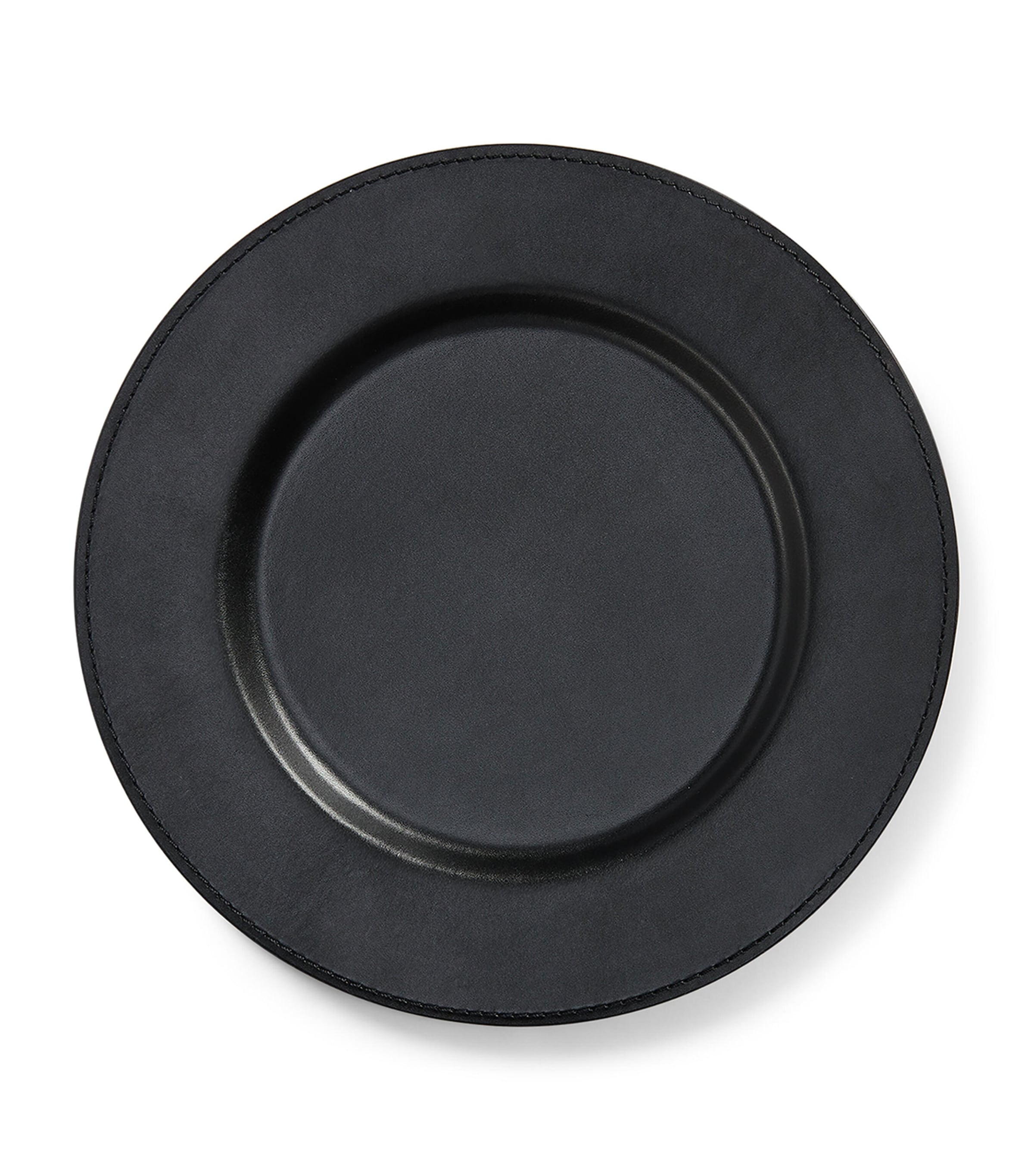 Ralph Lauren Leather Wyatt charger plate 34cm, imported from the UK