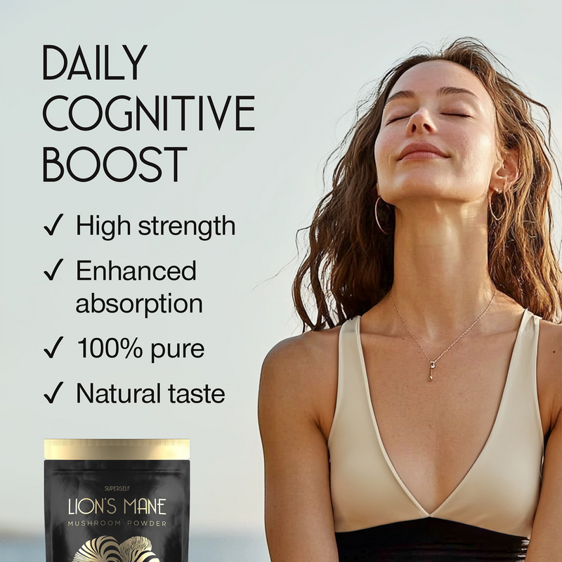 SuperSelf Lion's Mane Mushroom Powder 100g (British brand)