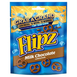 Flipz Milk Chocolate Covered Pretzels Pouch   90g