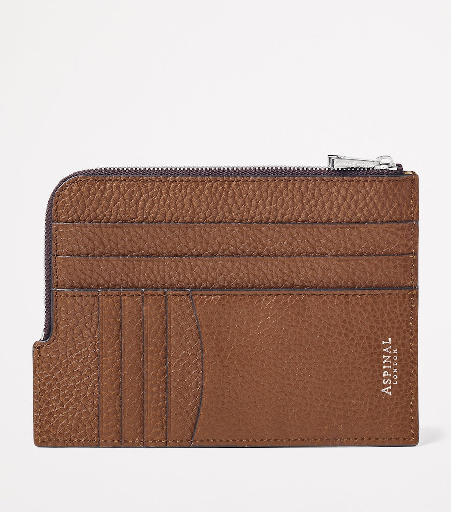 Aspinal of London leather zipped travel wallet - British product