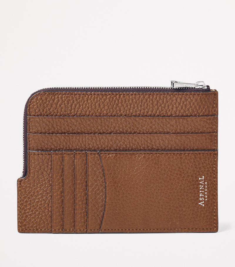 Aspinal of London leather zipped travel wallet - British product