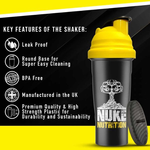 Nuke Nutrition Protein Shaker Gym Bottle-700ml GOODS Superdrug   