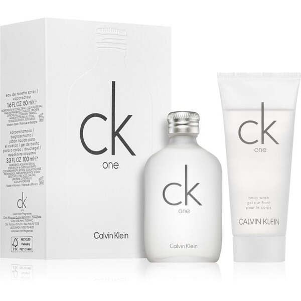 CK One gift set 50ml EDT and 100ml shower gel, UK version
