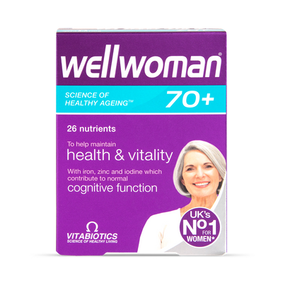 Vitabiotics Wellwoman 70+ Multivitamines Quotidien 30 Comprimés