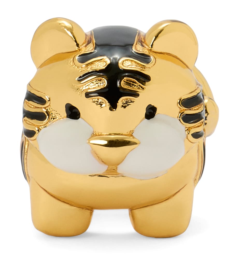 LOEWE tiger dice charm brass - British product