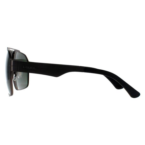 Police SPLL08 black polarised aviator sunglasses (British brand)