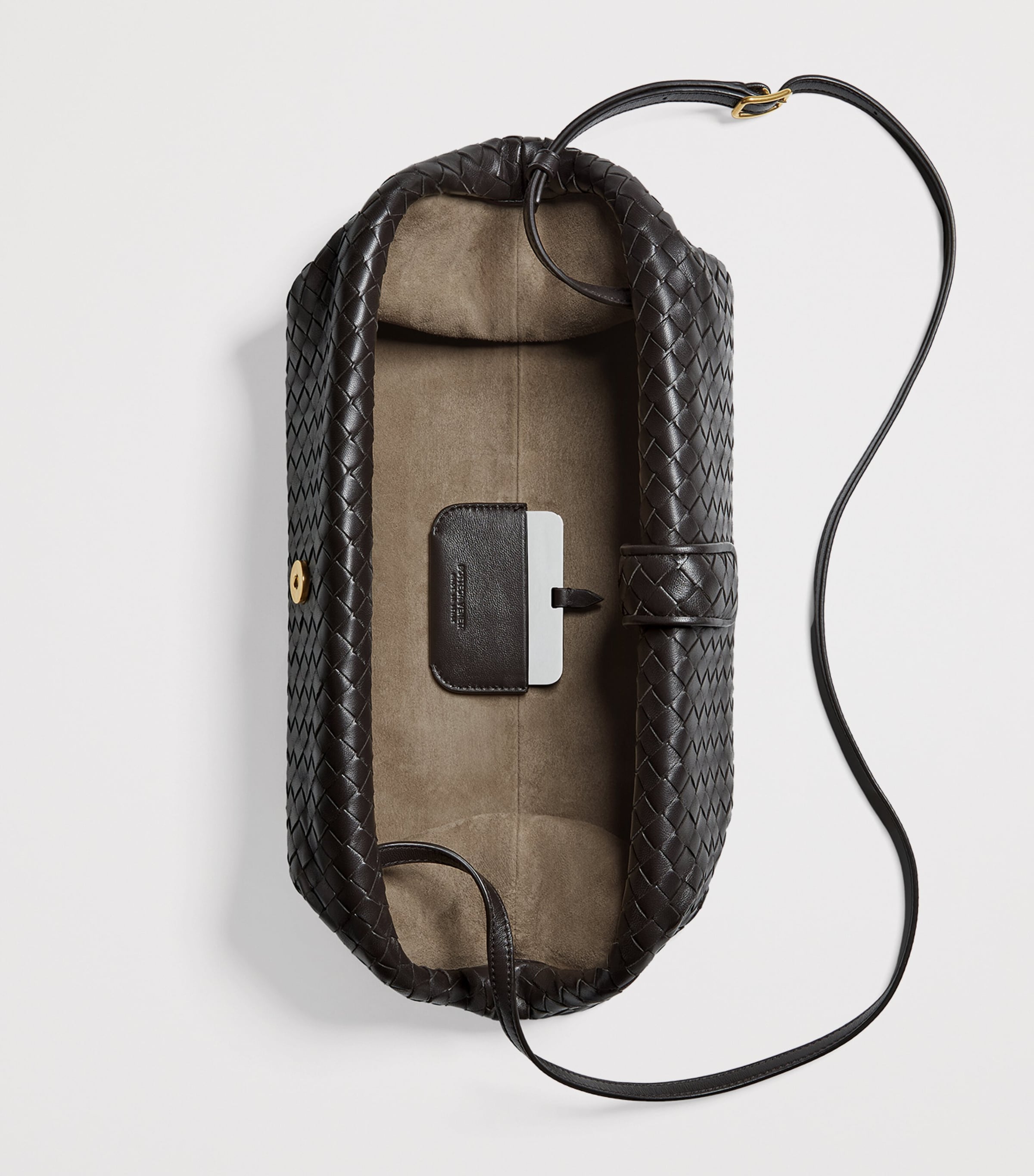 Bottega Veneta Lauren 1980 clutch bag with Intrecciato weave (British brand)