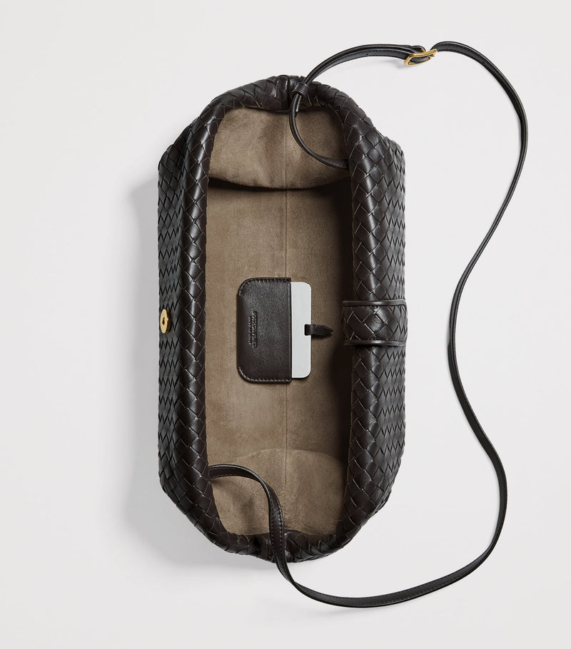 Bottega Veneta Lauren 1980 clutch bag with Intrecciato weave (British brand)