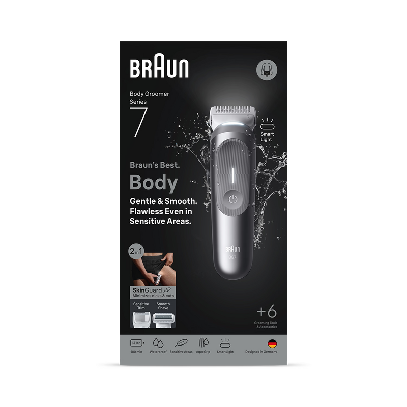 Braun Body Groomer Series 7 BG7550 waterproof trimmer, UK version