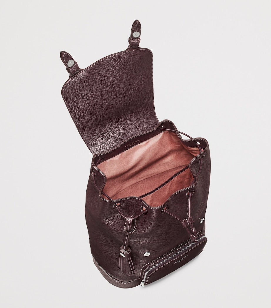 Aspinal of London medium leather Hudson backpack, imported from the UK