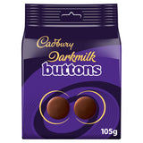 Cadbury Darkmilk Chocolate Giant Buttons Bag 105g Cadbury chocolates Sainsburys   